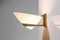 Italienische Vitage Wandlampe aus Messing & Opalglas, 1950er 5