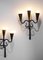 Vintage Brutalist Style Sconces in Wrought Iron, 1950, Set of 2 5