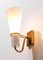 Small Swedish G203 Sconces in Brass and Opaline by Hans Bergström, 1960, Set of 2 5