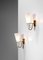 Small Swedish G203 Sconces in Brass and Opaline by Hans Bergström, 1960, Set of 2 2