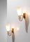 Small Swedish G203 Sconces in Brass and Opaline by Hans Bergström, 1960, Set of 2 8