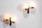 French F521 Sconces in Opaline and Brass, 1950s, Set of 2 8
