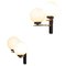 French F521 Sconces in Opaline and Brass, 1950s, Set of 2, Image 1