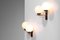 French F521 Sconces in Opaline and Brass, 1950s, Set of 2 7