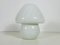 Lámpara de mesa hongo de cristal de Murano atribuida a Vetri D'arte, Italia, años 70, Imagen 3