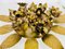 Florentiner goldene florale Einbauleuchten, 1960er, 2er Set 7