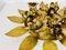 Florentiner goldene florale Einbauleuchten, 1960er, 2er Set 8
