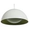 White Metal and Glass Pendant Lamp in the style Temde, 1970s, Image 1