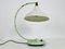 Lámpara de mesa italiana de metal verde, años 60, Imagen 3