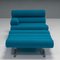 Blue Kingston Armchair and Ottoman by William Plunkett, 2018, Set of 2, Image 6