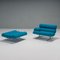 Blue Kingston Armchair and Ottoman by William Plunkett, 2018, Set of 2, Image 4