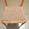 Dining Chairs in Beech & Rope, 1950s, Set of 6 4