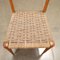 Dining Chairs in Beech & Rope, 1950s, Set of 6, Image 4