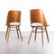 Walnut Dining Chairs by Radomir Hoffman, 1950s, Set of 2 6