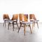 Dark Walnut Dining Chairs by Radomir Hoffman, 1950s, Set of 6 5