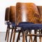 Walnut Dining Chairs by Radomir Hoffman, 1950s, Set of 6 4