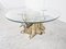Vintage Brass Tree Coffee Table attributed to Willy Daro, 1970s 9