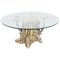 Vintage Brass Tree Coffee Table attributed to Willy Daro, 1970s 1