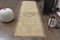 Vintage Turkish Neutral Wool Runner Rug, 1960s, Image 1