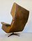 Vintage Leather Lounge Chair & Footstool by Sigurd Resell for Vatne, 1970s, Set of 2 10
