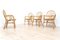 Mid-Century Bamboo, Cane & Wicker Tiki Dining Chairs, 1960s, Set of 4 6