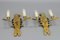 French Gilt Bronze Parrot Wall Sconces, 1970s, Set of 2 10