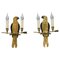 French Gilt Bronze Parrot Wall Sconces, 1970s, Set of 2, Image 1