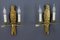 French Gilt Bronze Parrot Wall Sconces, 1970s, Set of 2 5