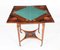 19th Century Victorian Marquetry Envelope Card Table 7