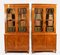 Early 20th Century Edwardian Inlaid Satinwood Bookcases attributed to Maple & Co, 1890s, Set of 2 2