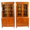 Early 20th Century Edwardian Inlaid Satinwood Bookcases attributed to Maple & Co, 1890s, Set of 2 1