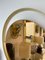 Espejo italiano redondo de latón tintado en dorado atribuido a Modernindustria. Años 70, Imagen 7