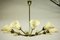 German Sputnik Ceiling Lamp in Brass and Glass from Doria Leuchten, 1950s 5