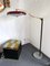 Mid-Century Italian Brass Red Acrylic Glass Reading Floor Lamp attributed to Stilux Milano, 1950s 13