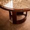 Brutalist Marble & Rosewood Dining Table, 1970s 14
