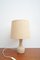 Lámpara de mesa pequeña con pie de travertino, Imagen 1