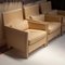 Cream Leather Vivette Club Chairs by Luca Meda, 1980s 4