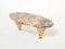 Marble Brass Oval Free Form Eye Breccia Benou Coffee Table, 1980s, Image 9