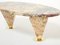 Marble Brass Oval Free Form Eye Breccia Benou Coffee Table, 1980s 8