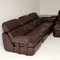 Modulares Vintage Ecksofa aus Leder, 1970er, 8er Set 5