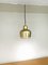 Lámpara colgante vintage en forma de campana dorada de Alvar Aalto para Louis Poulsen, años 60, Imagen 3