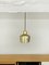 Lámpara colgante vintage en forma de campana dorada de Alvar Aalto para Louis Poulsen, años 60, Imagen 8