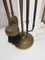 Vintage Fireplace Accessories in Brass, 1960s, Set of 8, Image 13