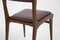 Stühle aus Holz & rotem Leder, Carlo De Carli zugeschrieben, 1950er, 6er Set 9