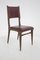 Sedie in legno e pelle rossa attribuite a Carlo De Carli, anni '50, set di 6, Immagine 5