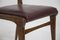 Stühle aus Holz & rotem Leder, Carlo De Carli zugeschrieben, 1950er, 6er Set 10