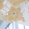 Lampadario in vetro di Murano ambrato e bianco, anni '90, Immagine 7