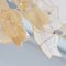 Lampadario in vetro di Murano ambrato e bianco, anni '90, Immagine 10