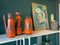 Vases Fat Lava Orange, Marron et Rouge de Scheurich, Set de 3 4