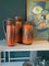 Orange, Brown and Red Fat Lava Vases from Scheurich, Set of 3 2